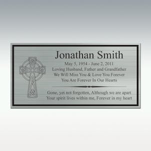 2-1/4" x 4-1/2" - Classic Silver Engraved Plate