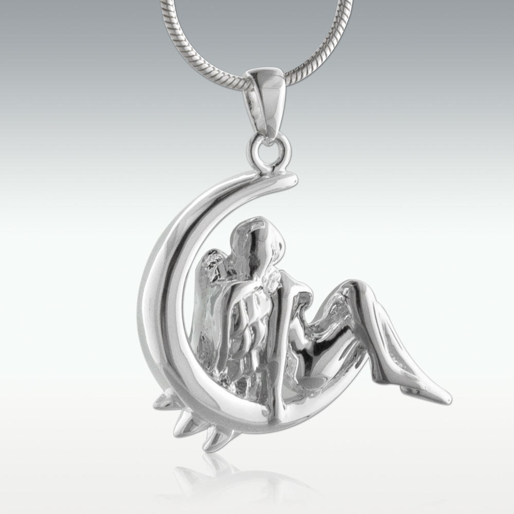 Angel cremation deals necklace